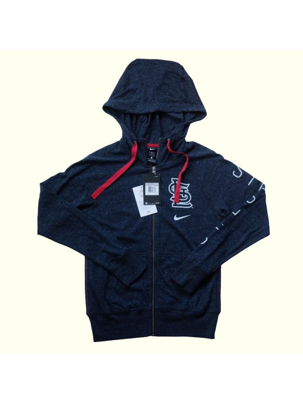 MLB NIKE VTG 00s Y2K NEW NWT ST LOUIS CARDINALS BASEBALL SWEATSHIRT HOODIE XS